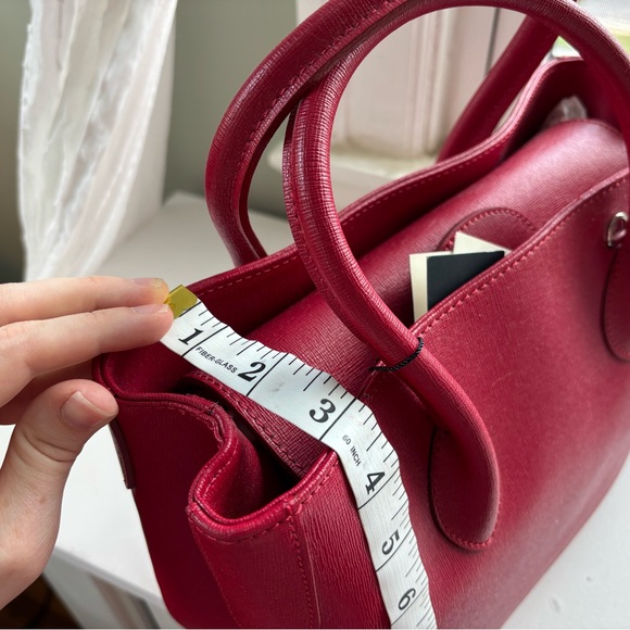 Brooks Brothers Red Leather Handbag NWT - Picture 7 of 8